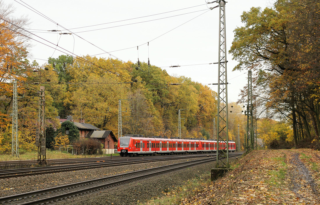 DB Regio 424 014 + 424 035 // Aufgenommen zwischen Wunstorf und Dedensen-Gümmer. // 8. November 2015