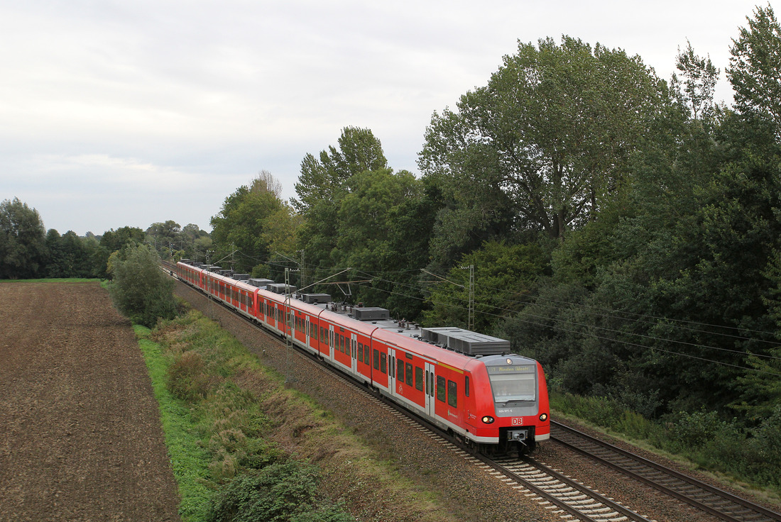 DB Regio 424 015 + 424 027 // Zwischen Stadthagen und Haste (genauer Aufnahmeort nicht mehr bekannt). // 24. September 2015
