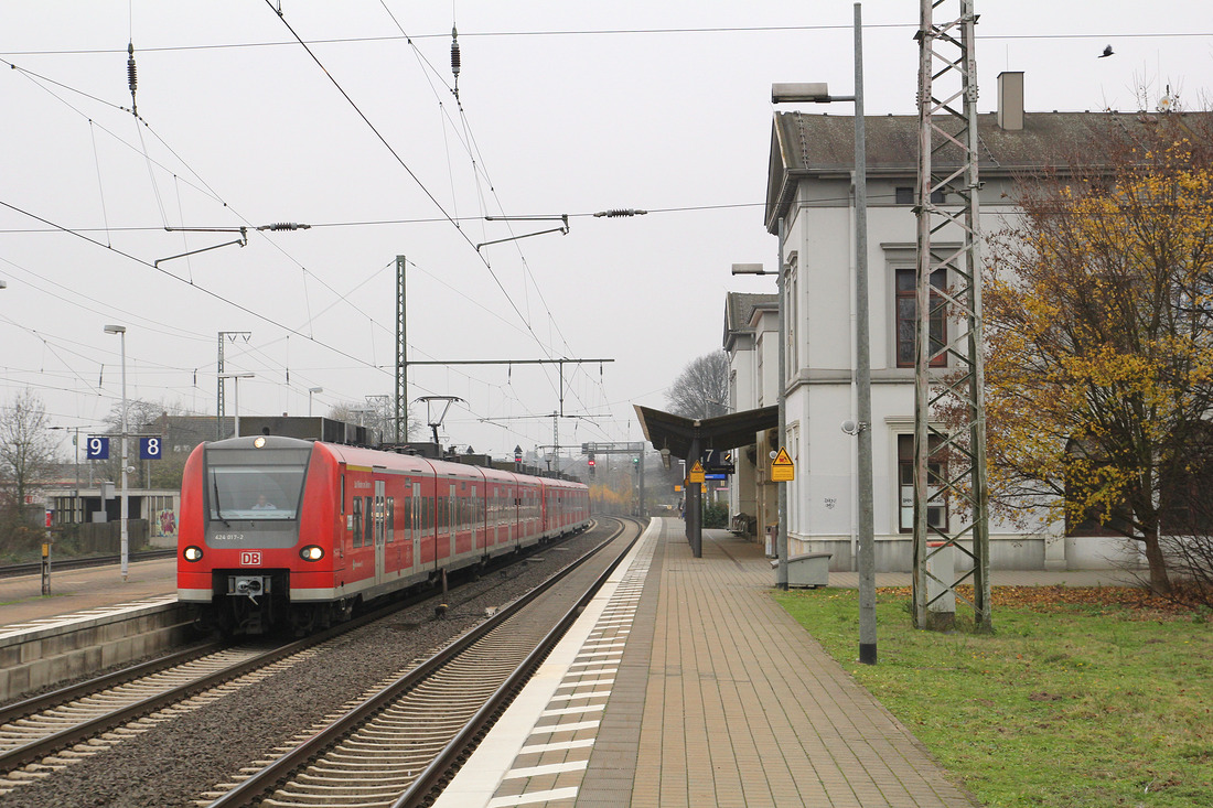 DB Regio 424 017 + 4xx xxx // Wunstorf // 30. November 2014
