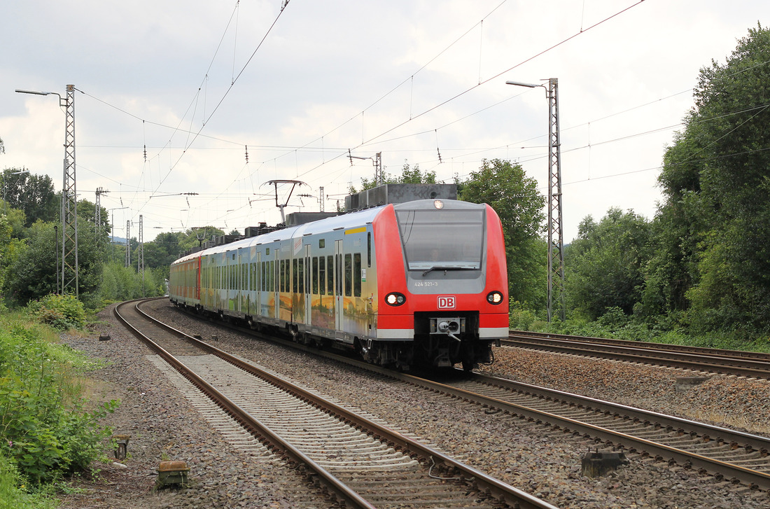 DB Regio 424 021 + 4xx xxx // Bückeburg // 30. Juli 2016