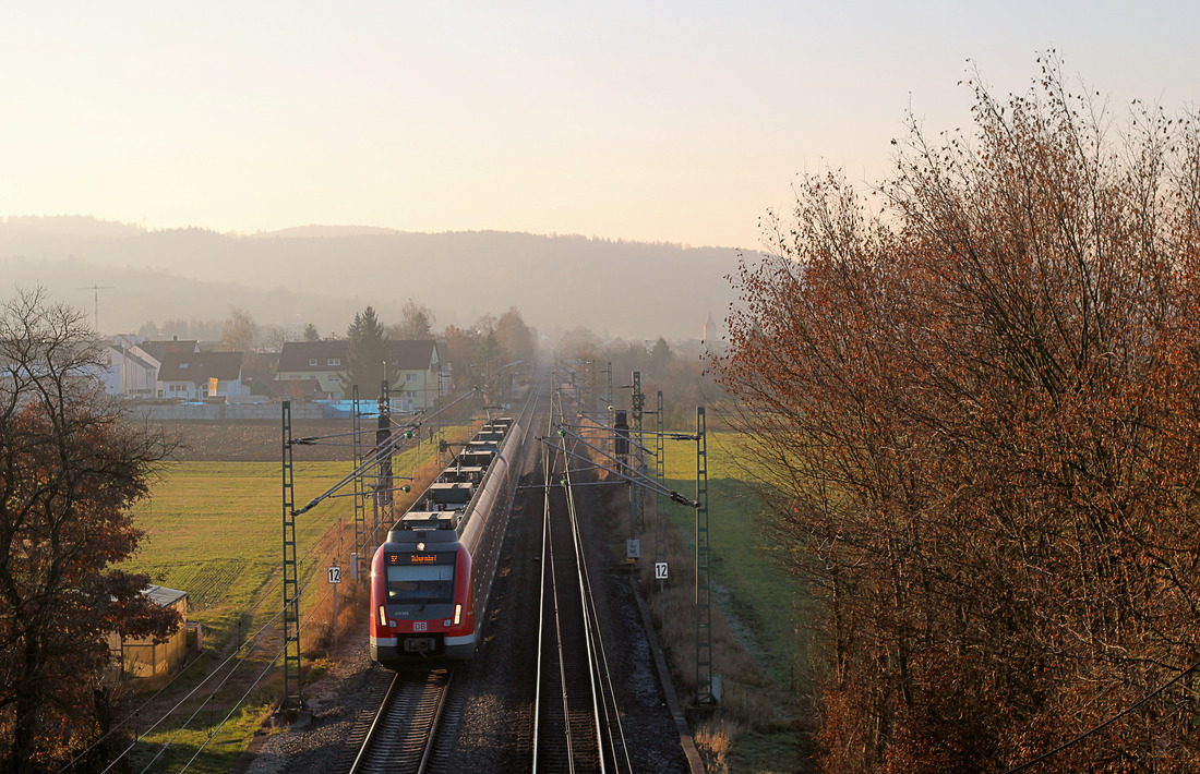 DB Regio 430 066 + 430 038 // Schorndorf // 6. Dezember 2016