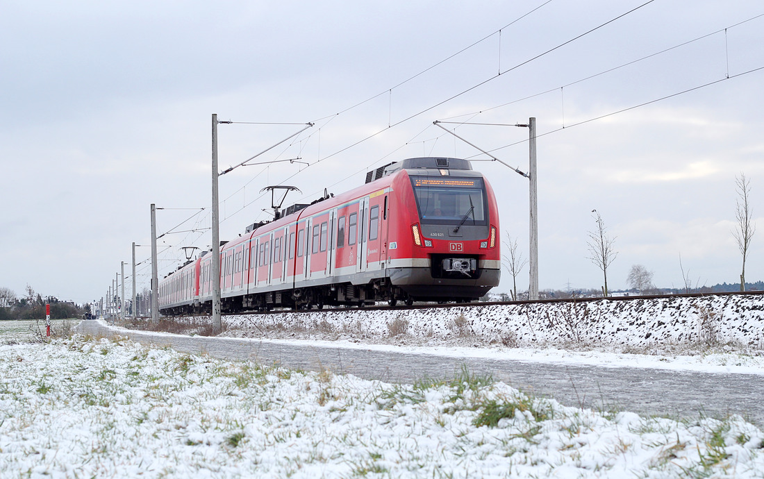 DB Regio 430 121 + 430 145 // Rodgau // 17. Januar 2016