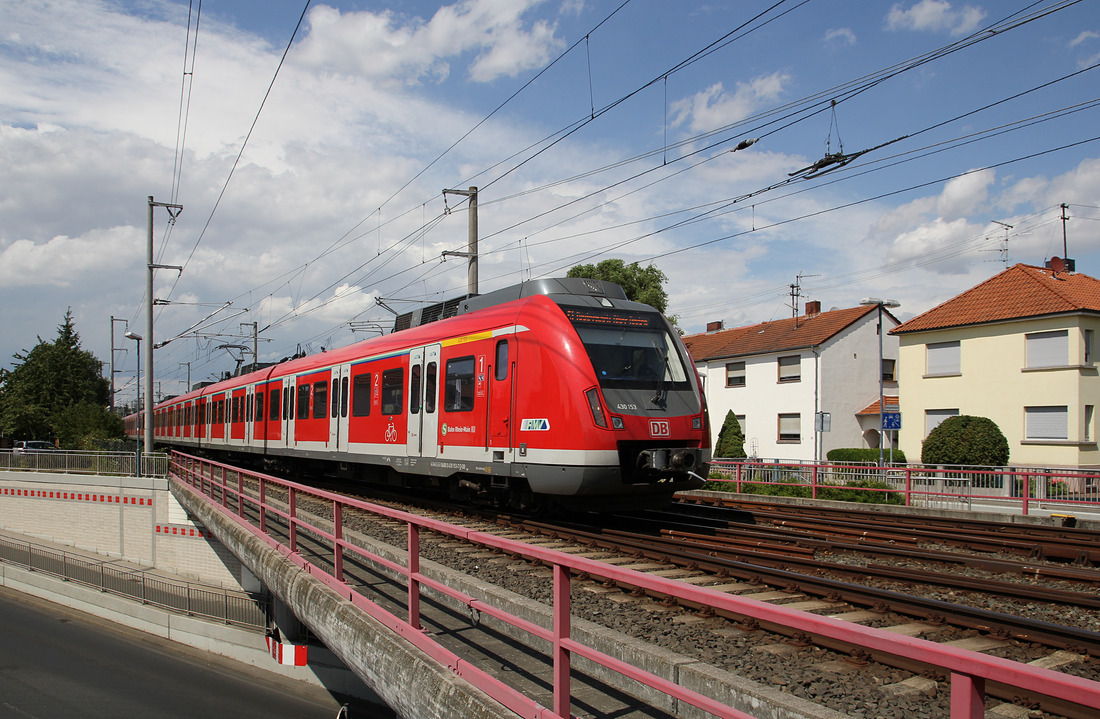 DB Regio 430 153 + 430 129 // Offenbach-Bieber // 18. Juli 2015 