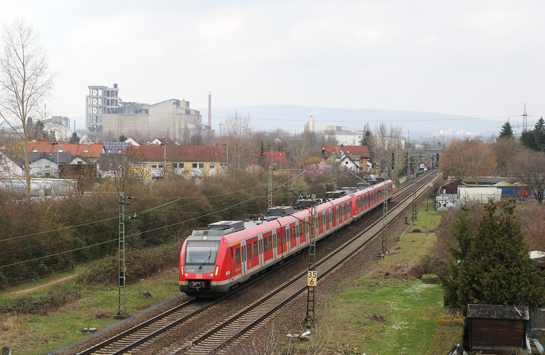 DB Regio 430 189 + 430 134 // Mainz-Kastel // 26. März 2016