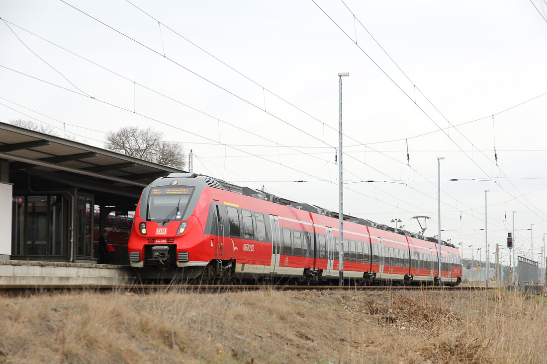DB Regio 442 348 // Bahnhof Neustrelitz // 6. März 2019