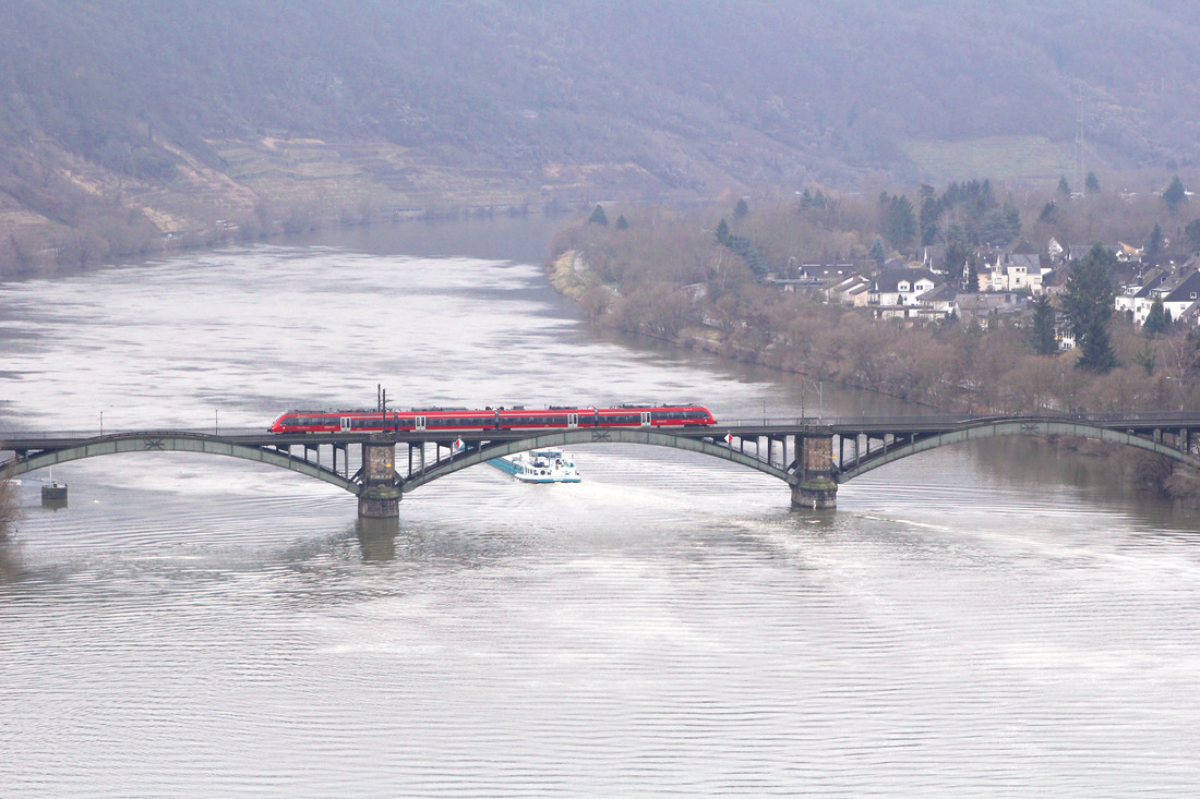 DB Regio 442 xxx // Koblenz (Gülser Eisenbahnbrücke) // 21. Januar 2022