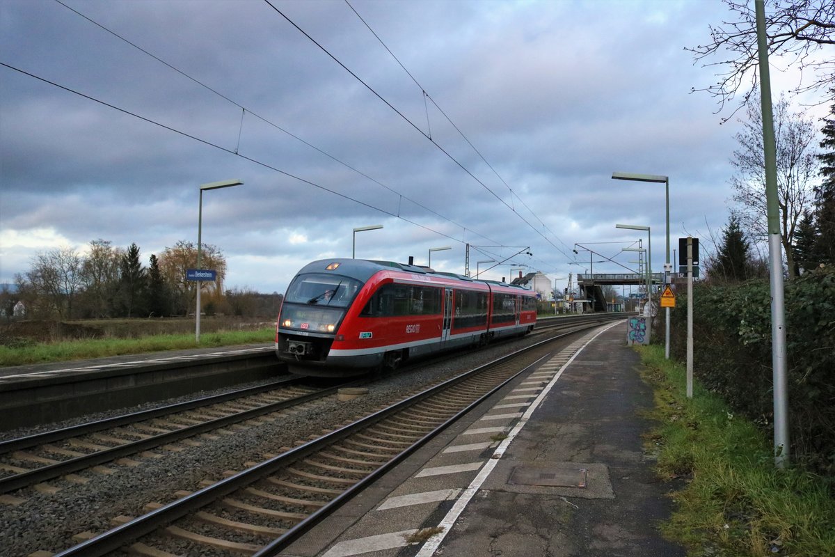 DB Regio Desiro 642 026 am 04.01.20 in Frankfurt Berkersheim 