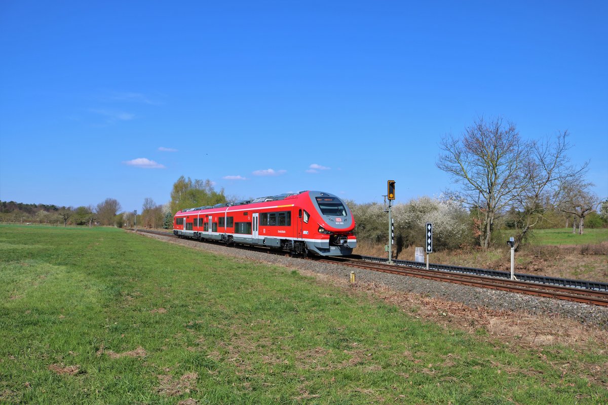 DB Regio Hessen PESA Link 633 003 am 07.04.19 bei Dreieich Götzenhain als RB61