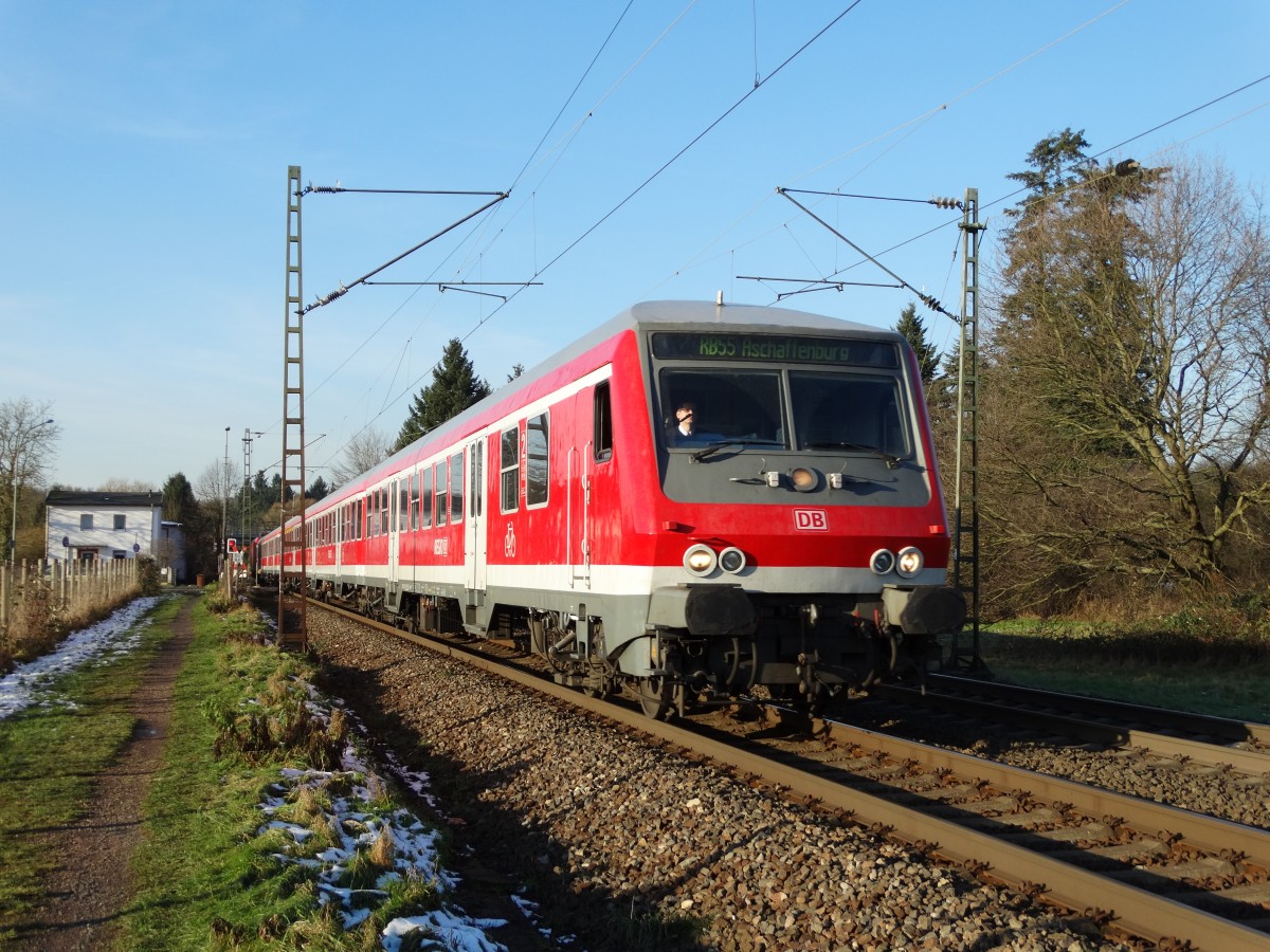 DB Regio Hessen Steuerwagen Bauart Wittenberge am 05.01.15 bei Hanau West KBS 640