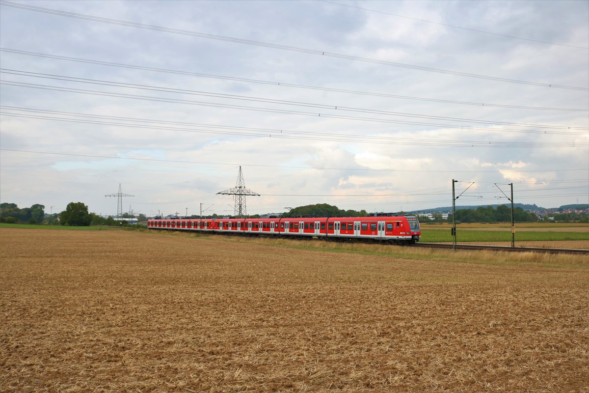 DB Regio S-Bahn Rhein Main 423 xxx und 423 xxx am 09.09.19 bei Bad Vilbel Dortelweil 