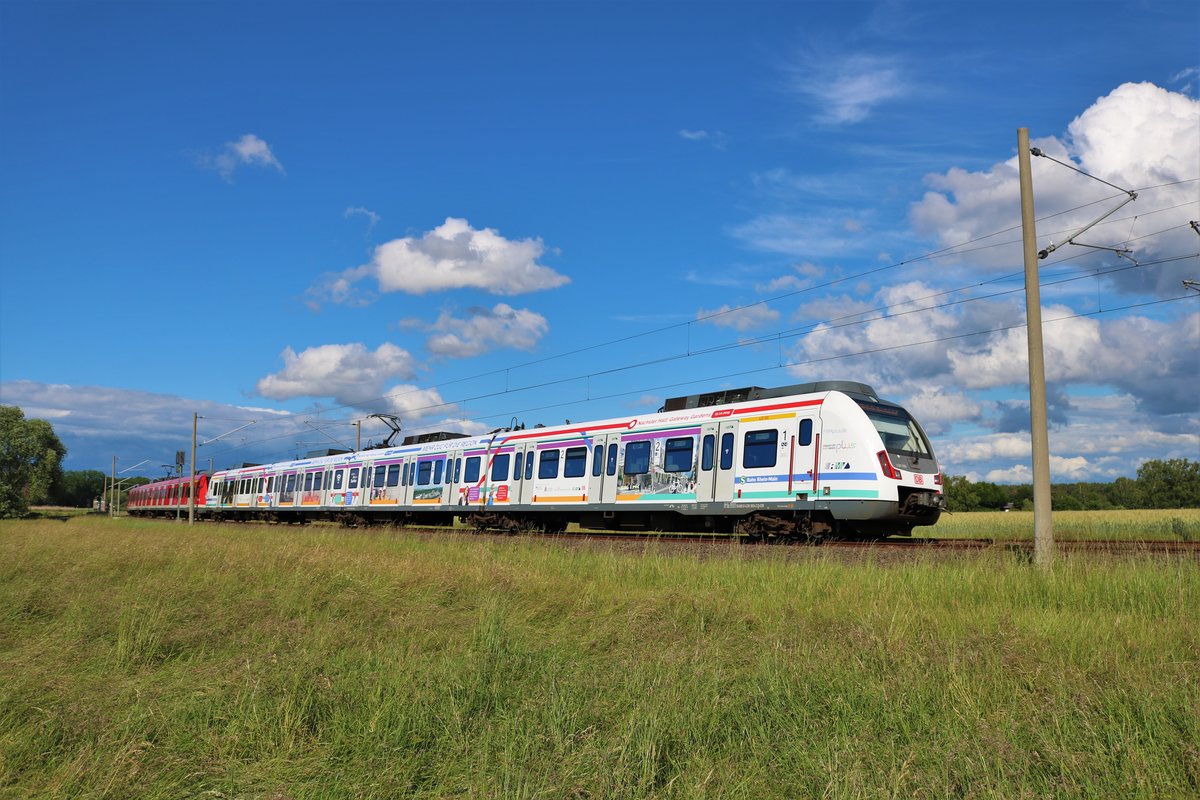 DB Regio S-Bahn Rhein Main 430 160-2 als S1 in Rödermark Ober Roden am 06.06.20