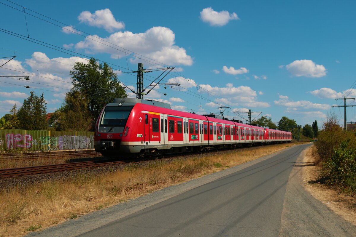 DB Regio S-Bahn Rhein Main 430 178 am 13.08.22 in Mühlheim am Main 