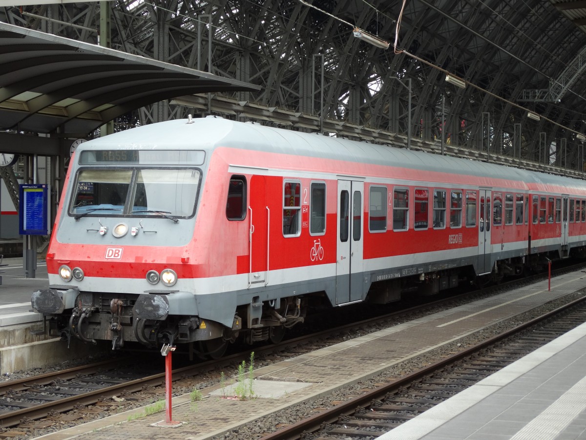 DB Regio Steuerwagen Bauart Wittenberge am 28.06.14 in Frankfurt Hbf 