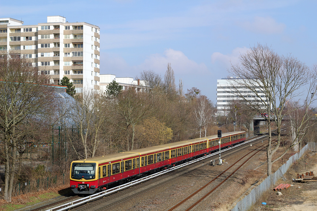 DB (S-Bahn Berlin) 481 xxx // Berlin, unweit der Station Sundgauer Straße // 12. März 2016