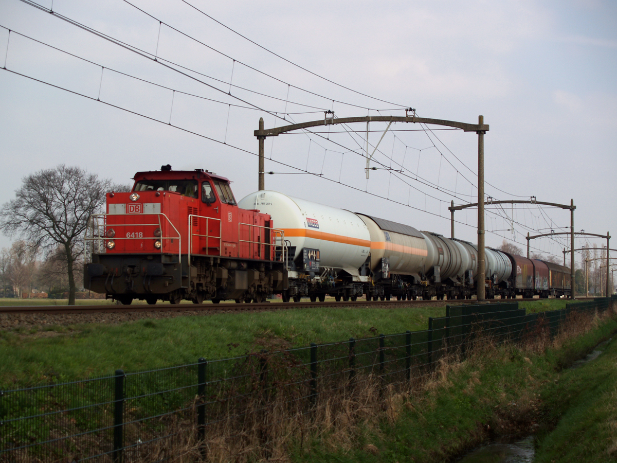 DB Schenker 6418, Heukelom, 23-3-2015