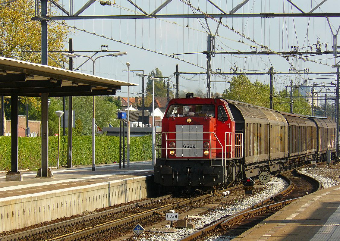 DB Schenker Lok 6509. Dordrecht 24-10-2013.