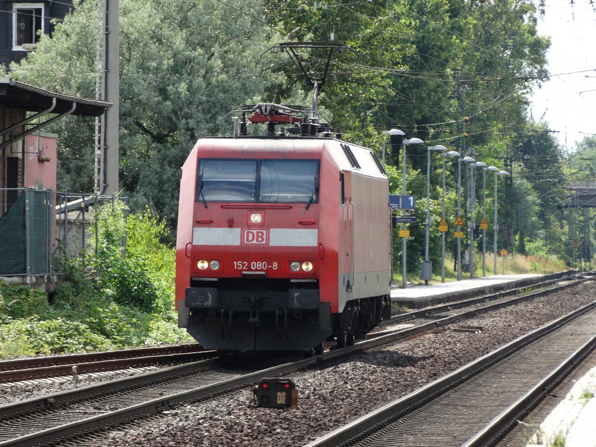 DB Schenker Rail 152 080-8 am 27.06.14 Solo in Maintal Ost