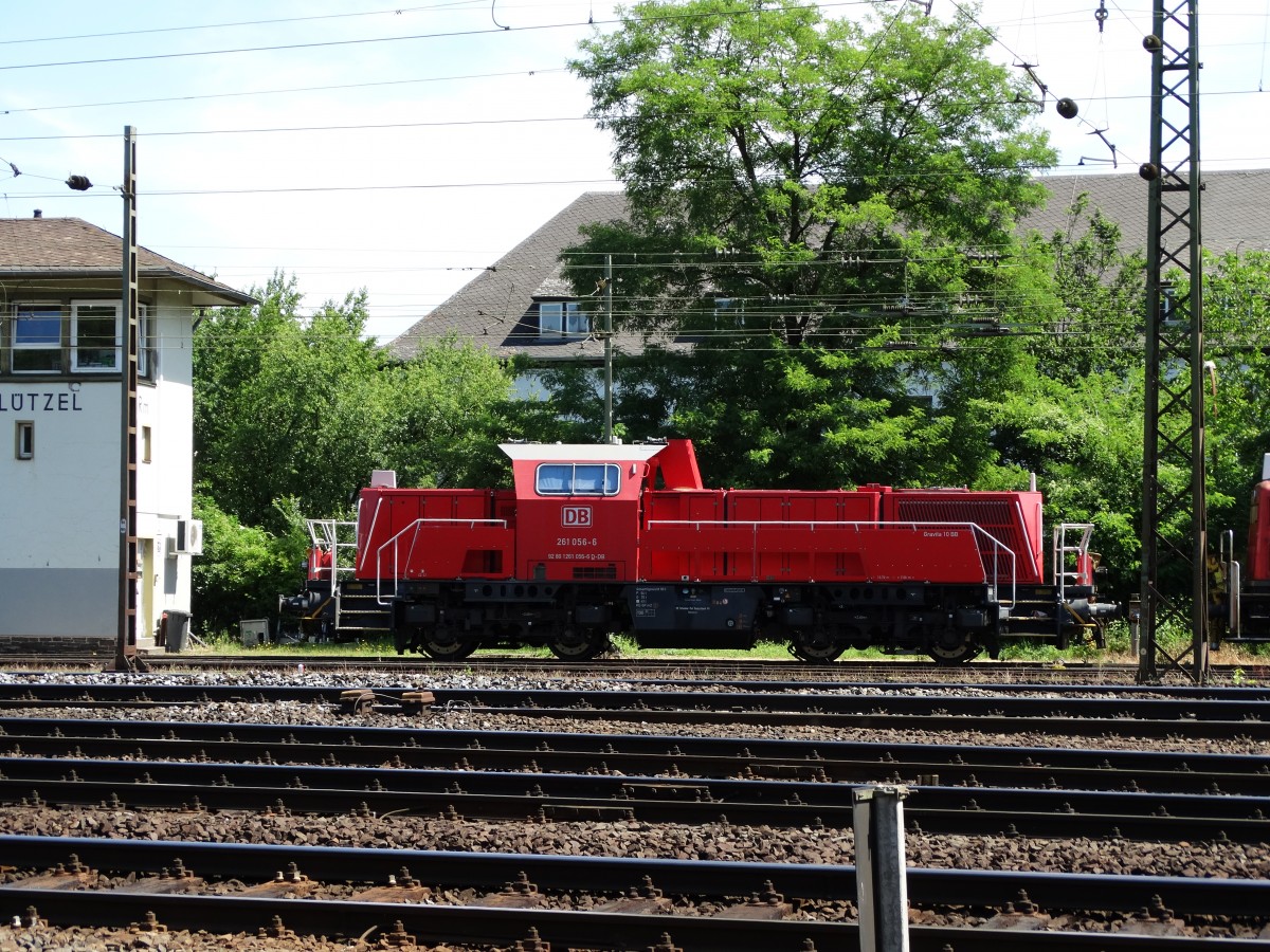 DB Schenker Rail Voith Gravita 10BB 261 056-6 am 14.06.15 in Koblenz Lützel 