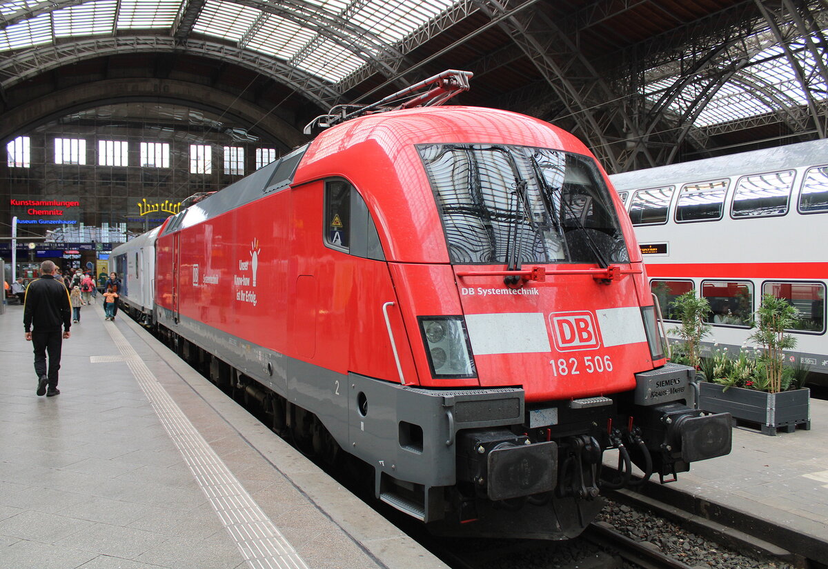 DB Systemtechnik 182 506 am 19.09.2026 beim Tag der Schiene in Leipzig Hbf.