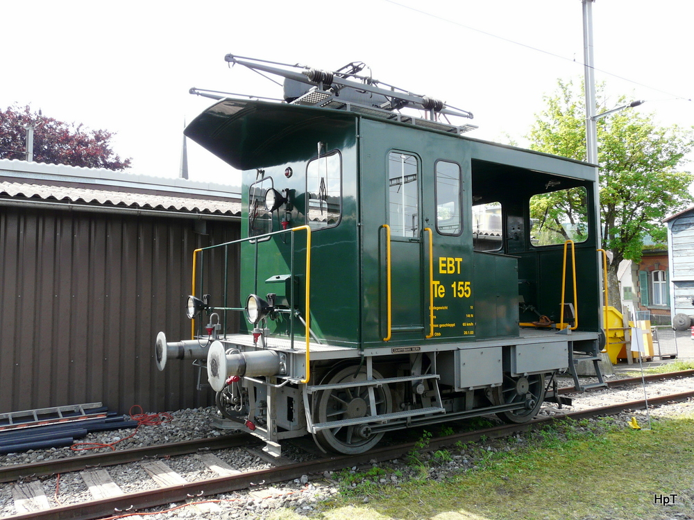 DBB - 150 Jahre Eisenbahn in Konolfingen - Te 2/2  155 im Depotareal der DBB in Konolfingen am 01.06.2014