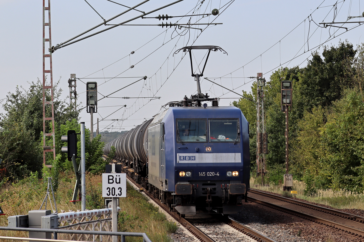 DBC 145 020-4 in Diensten von RBH in Vöhrum 6.9.2024