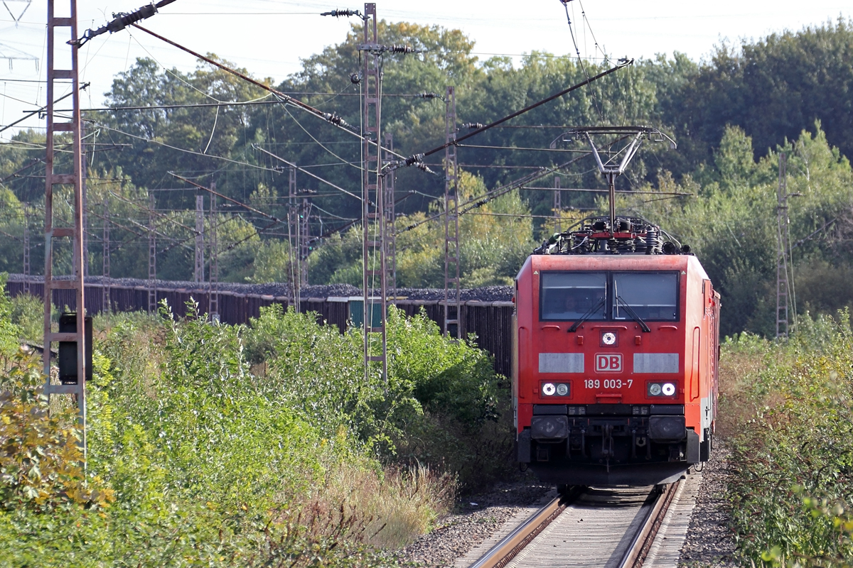 DBC 189 003-7 am Haltepunkt in Gelsenkirchen am Zoo 30.9.2021