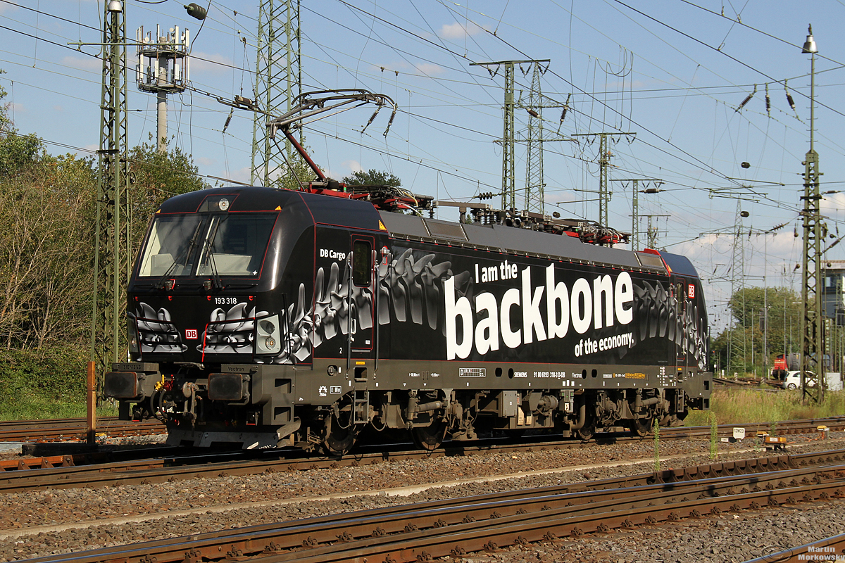 DBC 193 318  I am the backbone  in Gremberg am 04.08.2020