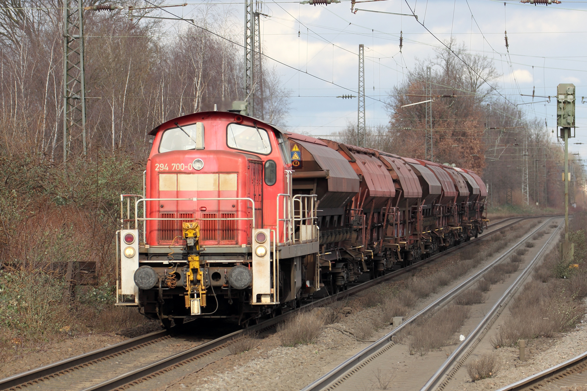 DBC 294 700-0 in Recklinghausen-Süd 14.2.2022