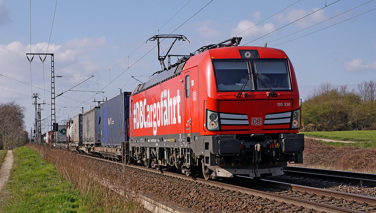 #DBCargofährt - Lok 193 338 am 26.03.2021 in Mönchengladbach.