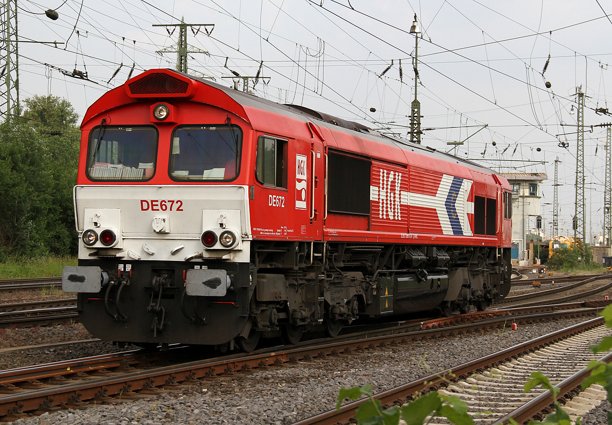 DE672 der HGK / RHC in Gremberg am 01.06.2017