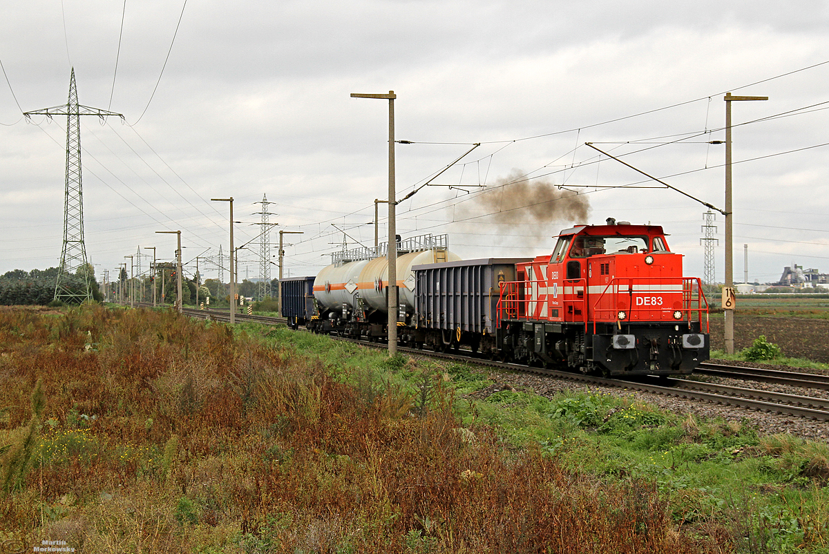 DE83 der RHC/HGK bei Hürth am 07.10.2019