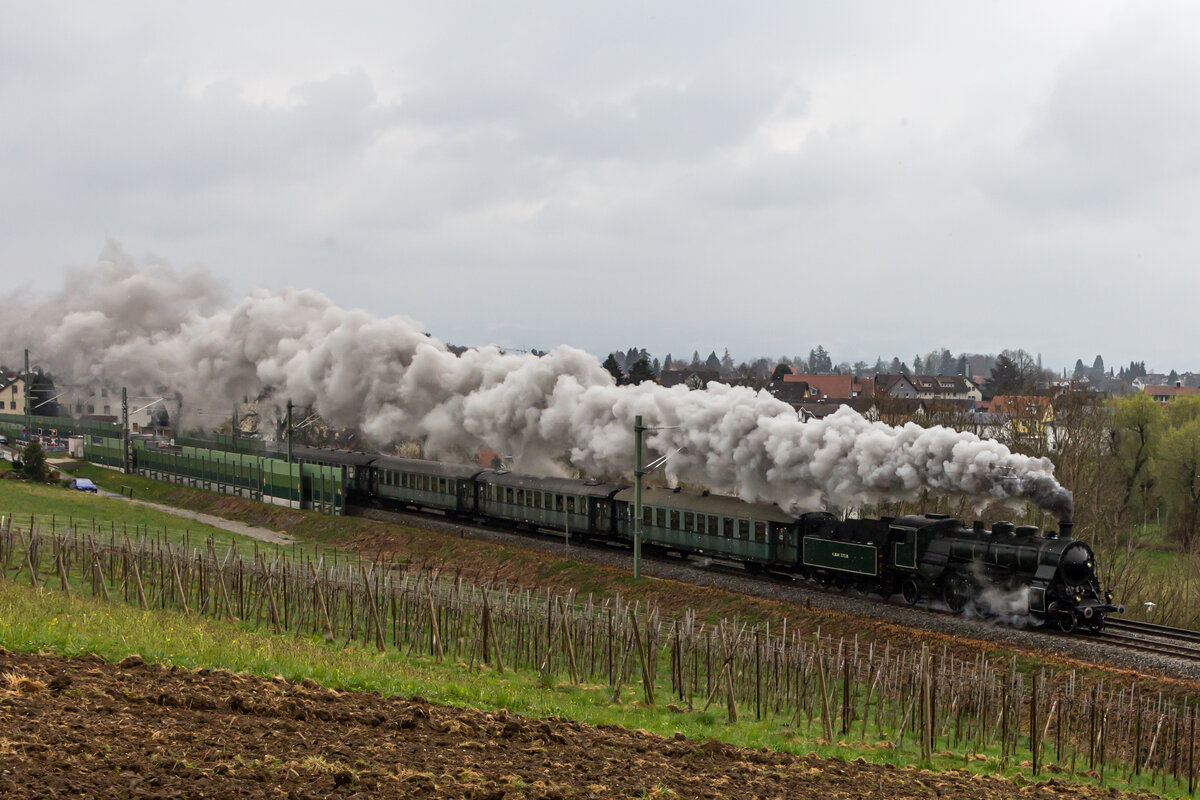 Den Bodolzer Berg hinauf aus Lindau die S3/6. 2,.4.22
