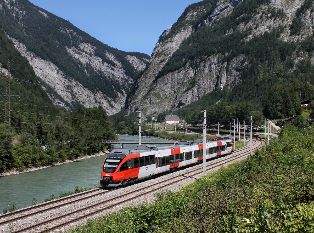 Der 4024 020 als R nach Schwarzach-St. Veit am 18.08.2012 unterwegs bei Stegenwald.