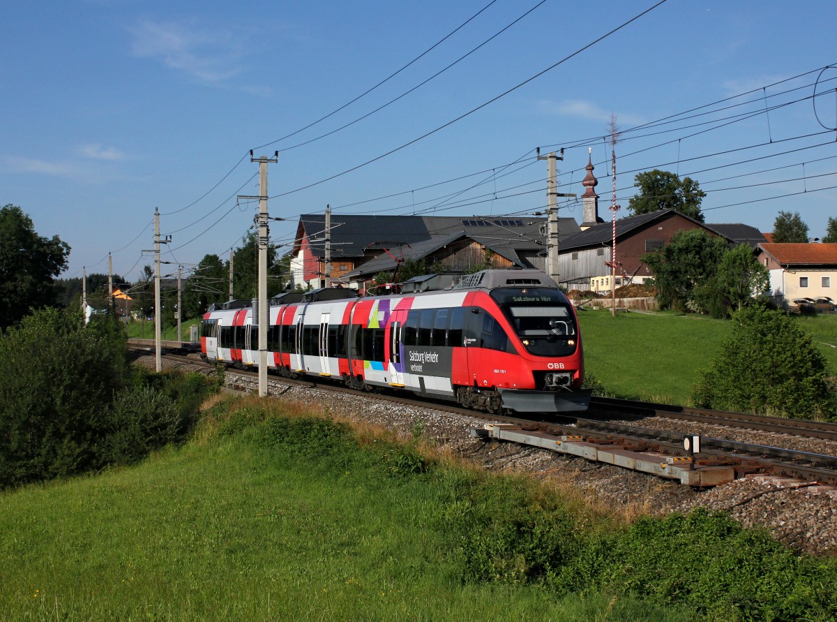 Der 4024 110 nach Salzburg am 31.07.2015 unterwegs bei Weng.