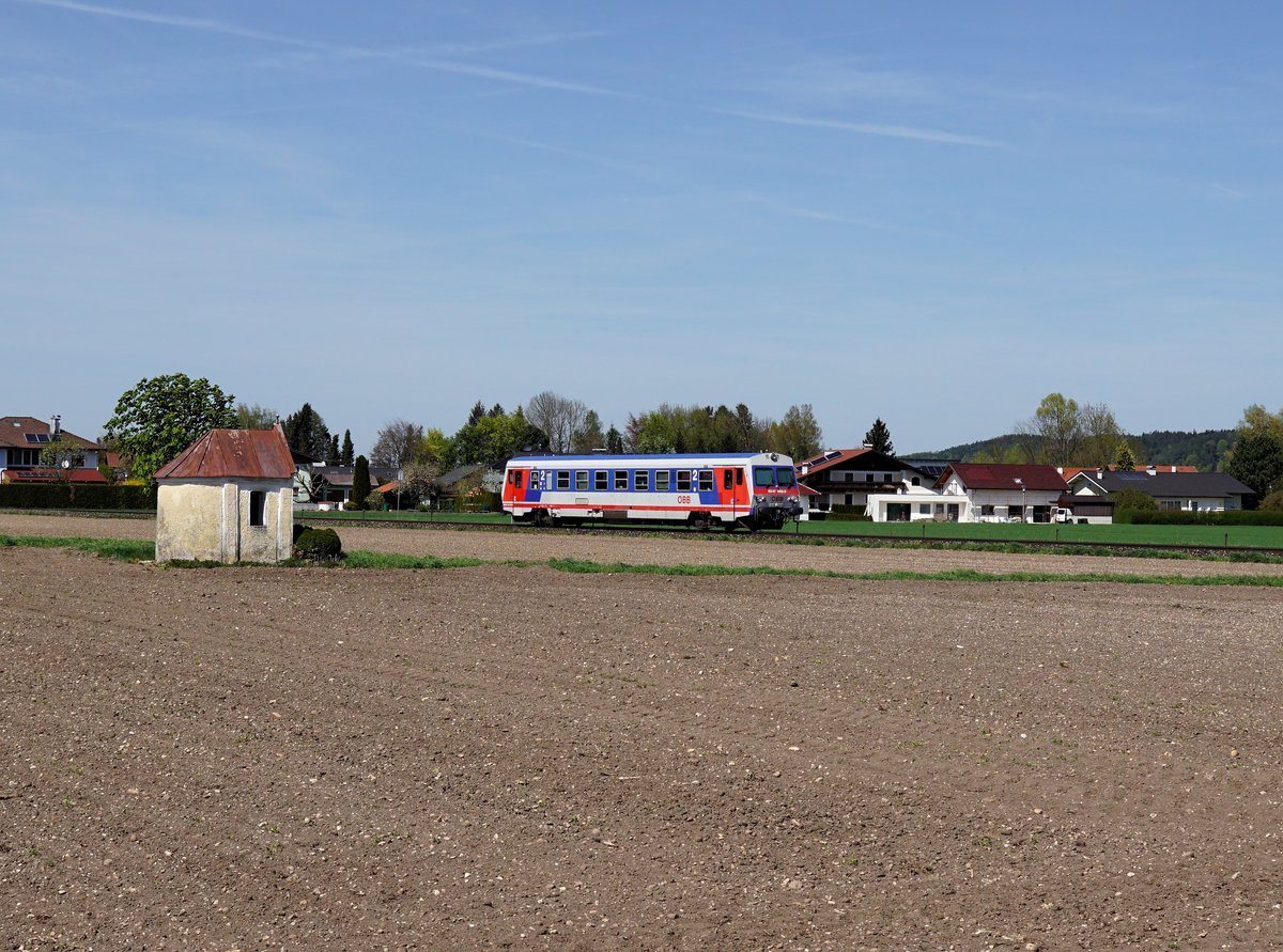 Der 5047 083 als R am 20.04.2018 unterwegs bei Mattighofen.