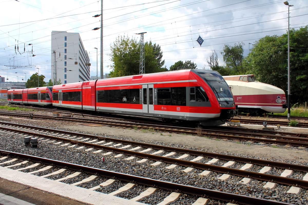 Der 646 011-6 und 646 029-8 verlassen am 06.08.2016 Berlin-Lichtenberg Richtung Berlin Gesundbrunnen, um dann von dort als RE 5802 nach Szczecin Glowny zu fahren.