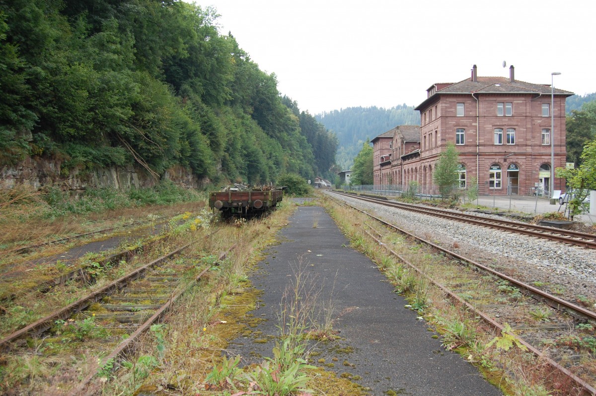 Der alte Bahnhof in Calw am 7. September 2013.