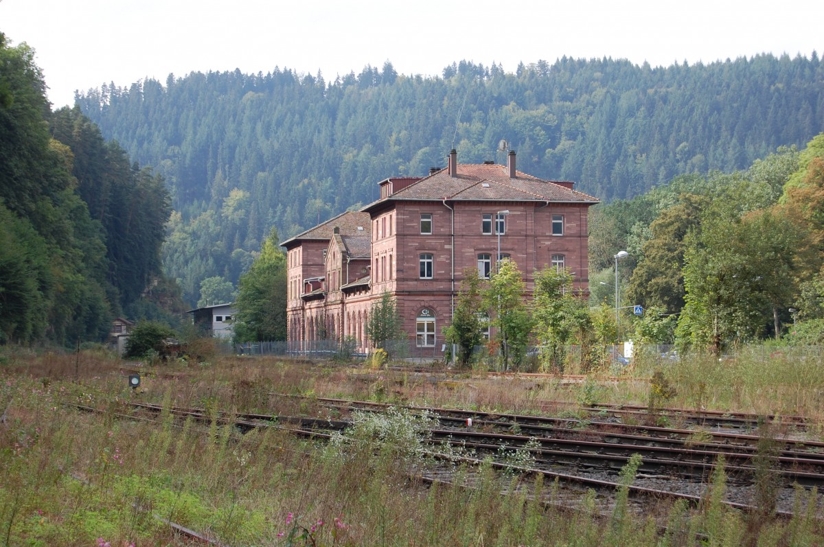 Der alte Bahnhof in Calw am 7. September 2013.