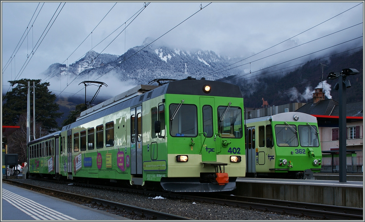 Der ASD BDe 402 mit Bt macht nach der langen, revisionsbedingten Streckensperre auf  Neuigkeiten  bei der ASD aufmerksam.
Aigle, den 5. Januar 2014