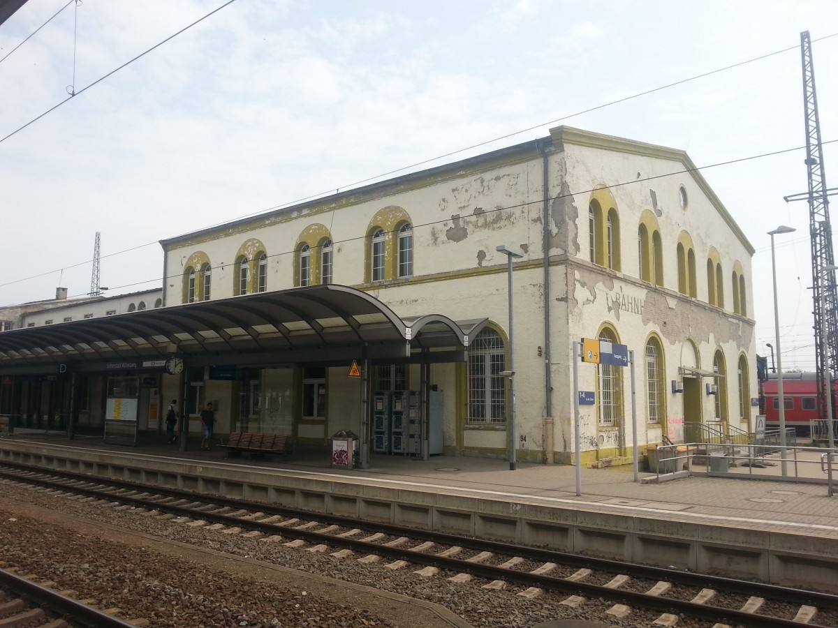 Der Bahnhof in Wittenberg am 12.07.2015