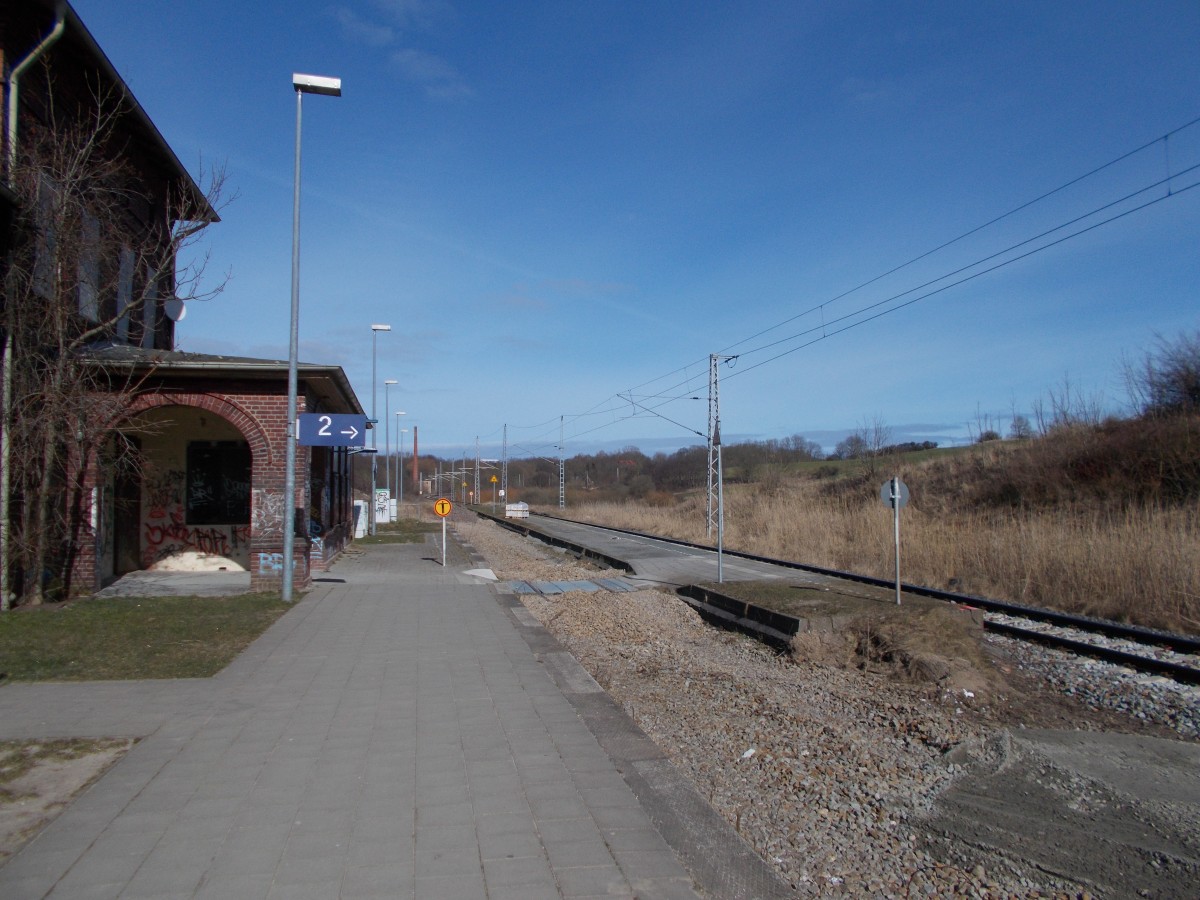 Der Countdown für die letzten Tage vom Bahnsteig in Sagard waren am 22.März 2015 gezählt.