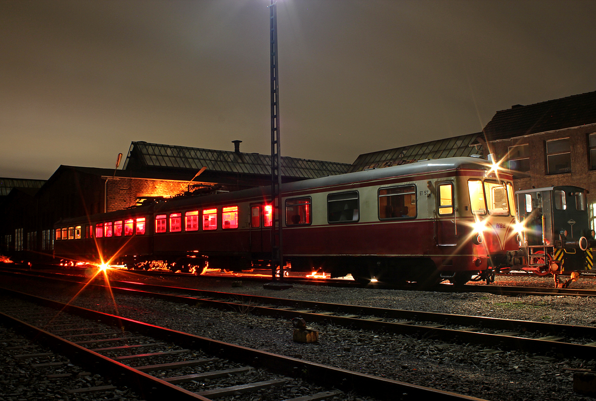 Der ET57 der ehem. KBE bei der langen Nacht der Museen im Rheinischen Industriebahnmuseum Kln am 09.11.2013