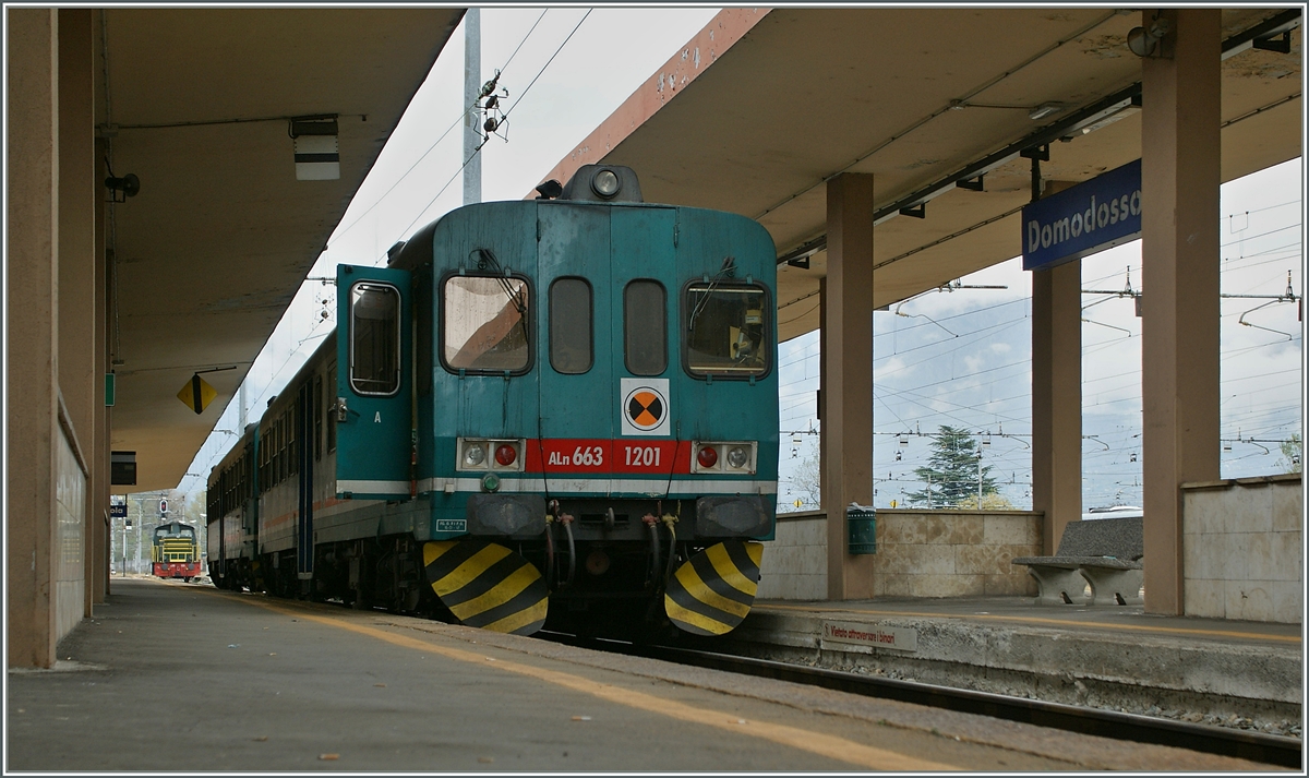Der FS Aln 663 1201 in Domodossola. 
31. Okt. 2013
