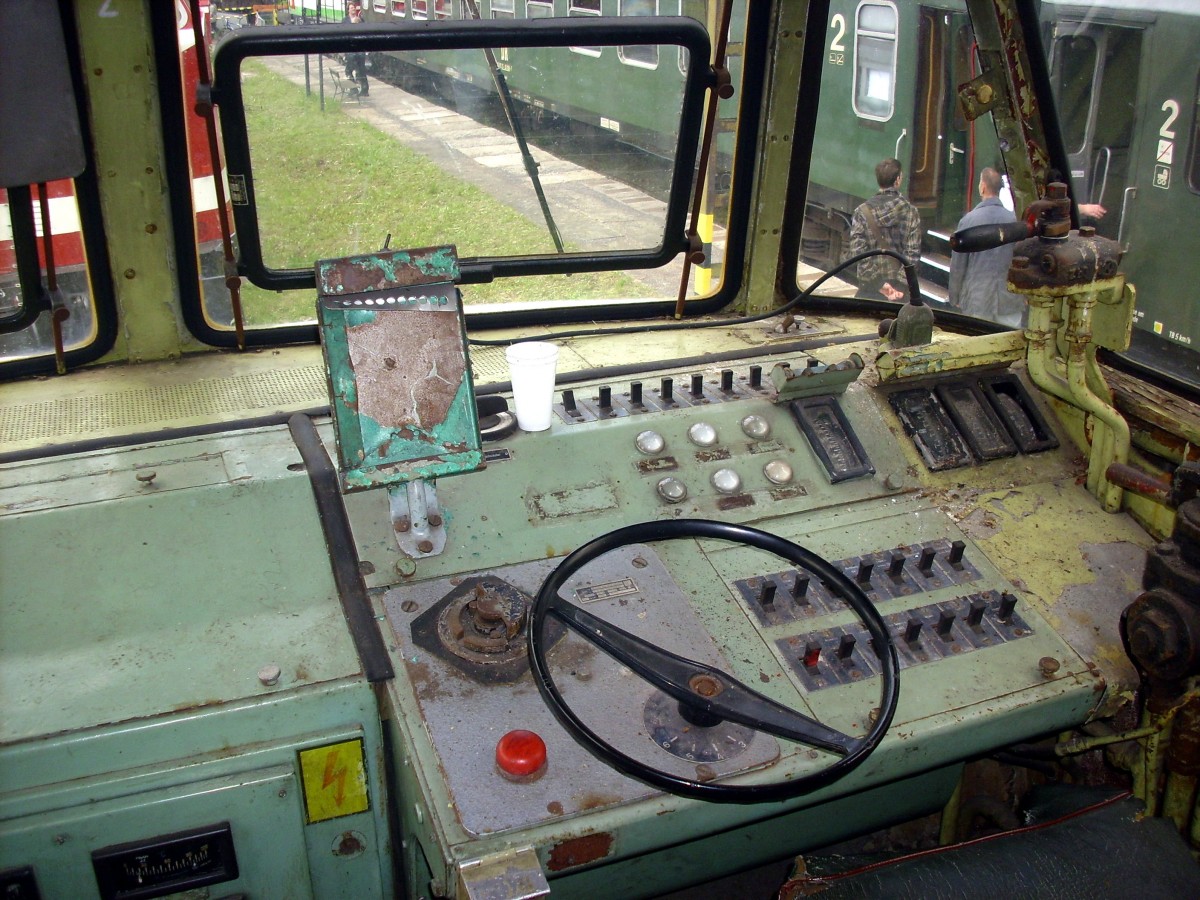 Der Führerstand der 118 578 beim Loktreffen in Weimar 29.05.2010.