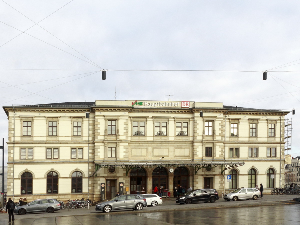 Der Hauptbahnhof von Chemnitz am 01. Dezember 2018.