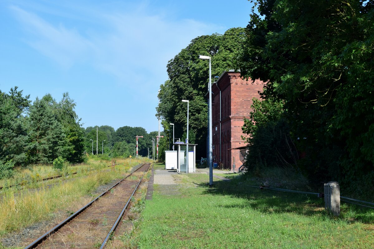 Der letzte Kreuzungsbahnhof auf der Wendlandbahn ist der Bahnhof Dahlenburg. Regulär wird die im 3 Stundentakt verkehrende Linie mit einem Fahrzeug befahren und somit keine Kreuzung benötigt. Wenn Sonderzüge auf der Strecke verkehren oder zu besonderen Events im 2 Stunden Takt gefahren wird, wird in Dahlenburg gekreuzt.

Dahlenburg 30.07.2021