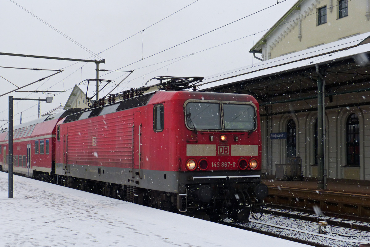 Der letzte Winter für 143 867-0? Nordhausen 28.11.2015