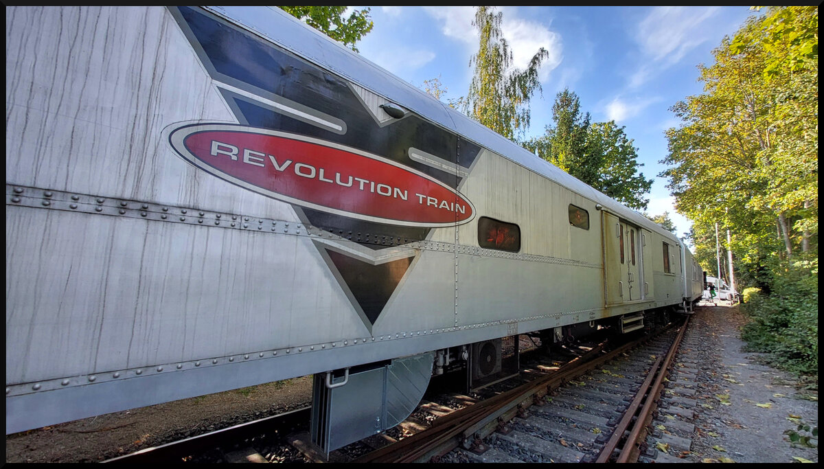 Der Revolution Train am 03.10.2023 in Rothenburg ob der Tauber.
