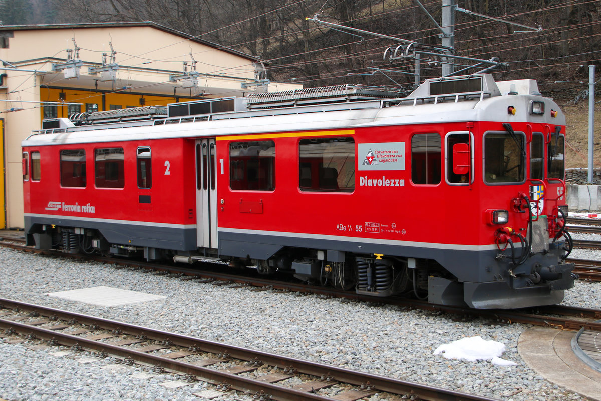 Umsetzen RhB ABe 4/4 III 54 und 52 zum BerninaExpress Tirano St