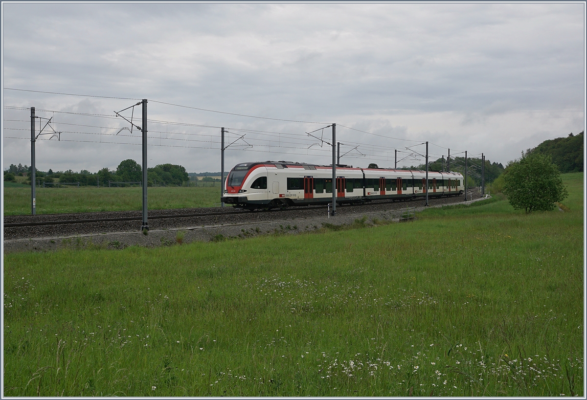 Der SBB RABe 522 206 erreicht als RE 18168 von Biel/Bienne kommend Meroux TGV. 

28. Mai 2019